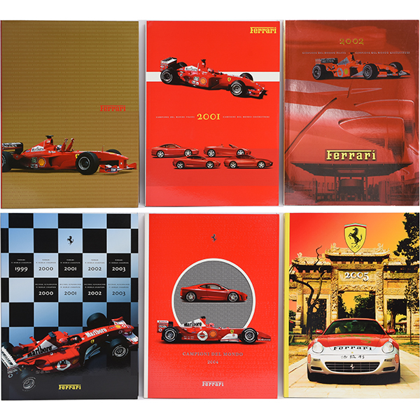 Ferrari Year Book 2000-2005 Set of 6 Book .