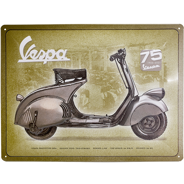 Vespa Official Sign Boad-75 th-