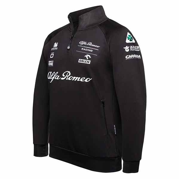 Alfa Romeo RACING ORLEN 2021 Official Essential Harf Zip Felpa