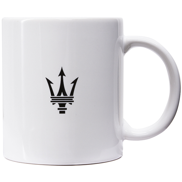 MASERATI Genuine New Logo & Emblem Mug Cup(White)