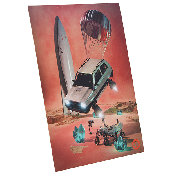 Garage Italia  Official FIAT PANDA integral-e Postcard (ON MARS)