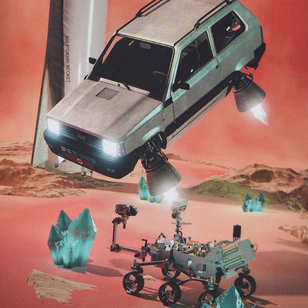 Garage Italia  Official FIAT PANDA integral-e Postcard (ON MARS)