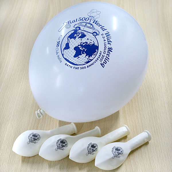 FIAT 500 CLUB ITALIA World Wide Meeting 2021 Balloon (Set 5pcs)