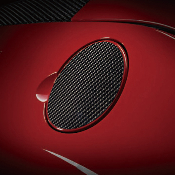 Alfa Romeo Genuine 4C Fuel Cap Ornament(Carbon Look)