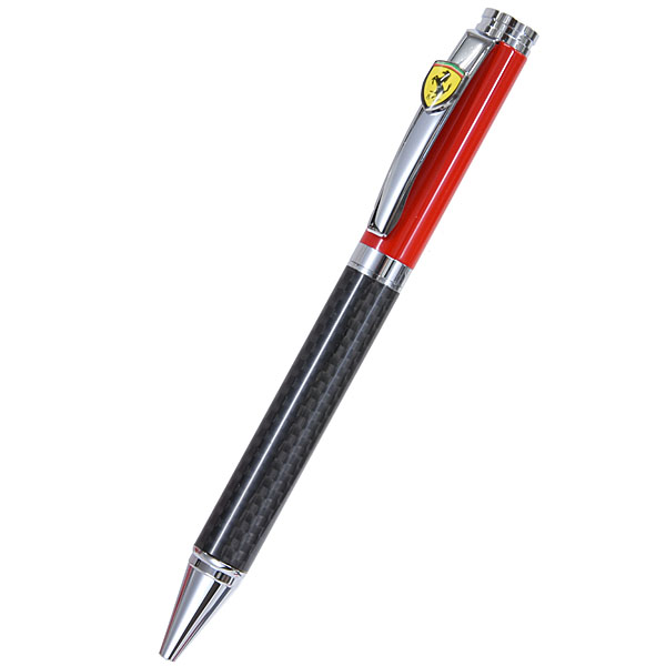 Ferrari Genuine Carbon Ballpoint Pen & Case Set