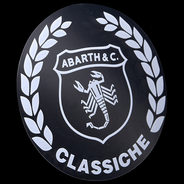 ABARTH Classiche Sticker (White / Clear Base)