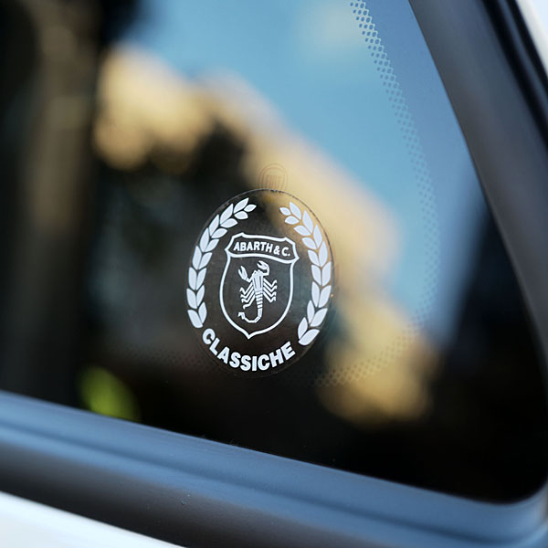 ABARTH Classiche Sticker (White / Clear Base)