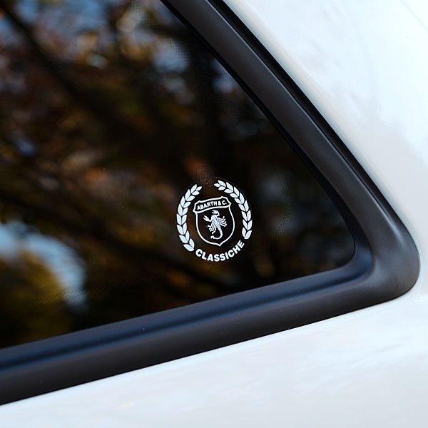 ABARTH Classiche Sticker (White / Clear Base)