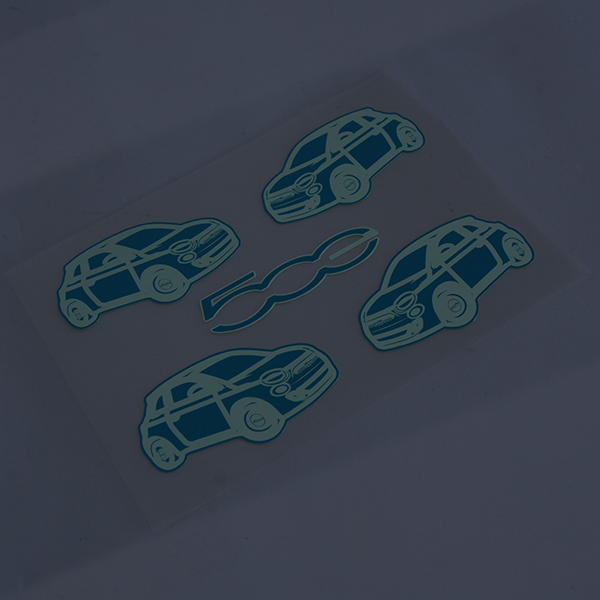 FIAT Genuine 500e Fluorescence Sticker