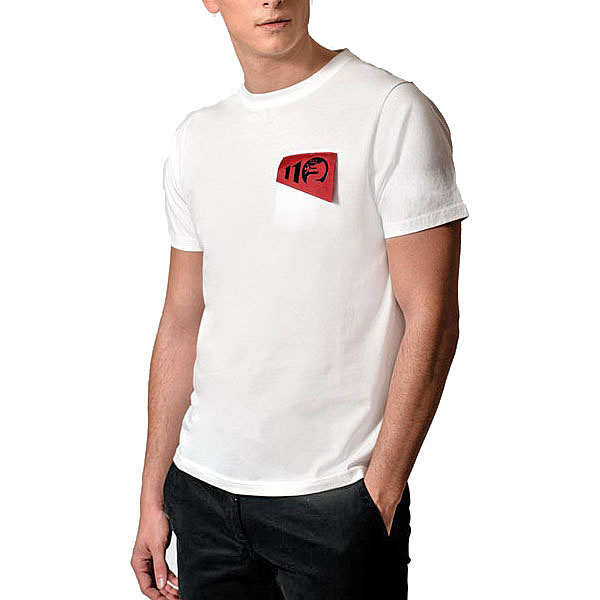 Alfa Romeo Official 110th Anniversary Pocket Logo T-shirts (White)