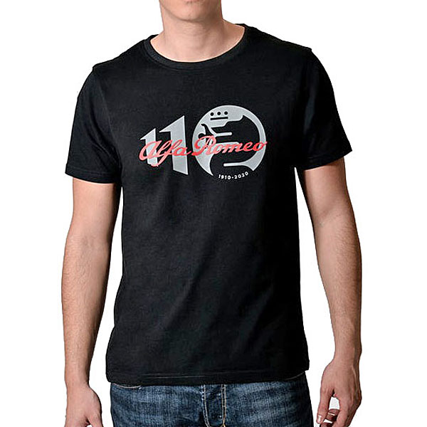 Alfa Romeo Official 110th Anniversary Classiche Race T-shirts (Black)