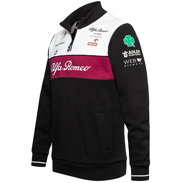 Alfa Romeo F1 Team ORLEN 2022 Official Harf Zip Felpa