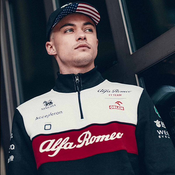 Alfa Romeo F1 Team ORLEN 2022 Official Harf Zip Felpa