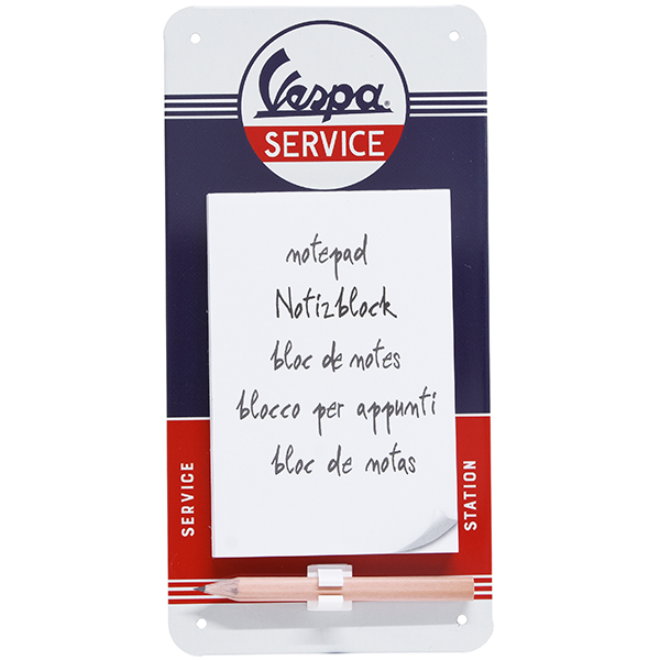 Vespa Official Magnet Memopad-SERVICE-