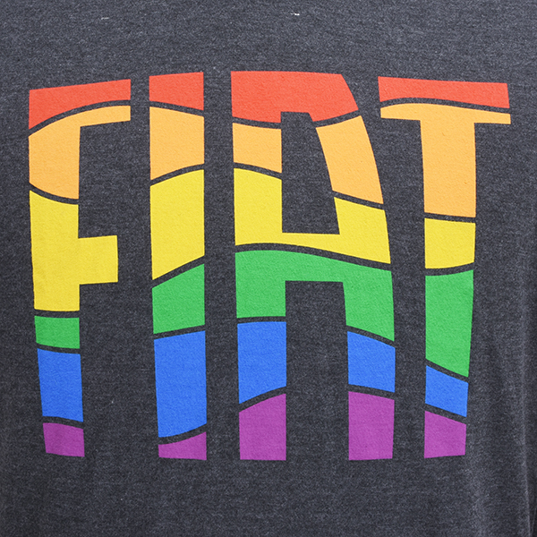 FIAT Official Rainbow Graphic LOGO T-shirts