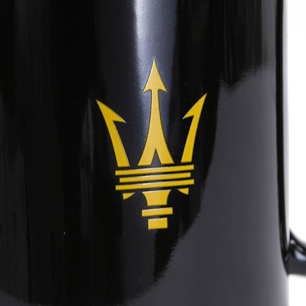 MASERATI Genuine New Logo & Emblem Mug Cup(Black / Yellow)