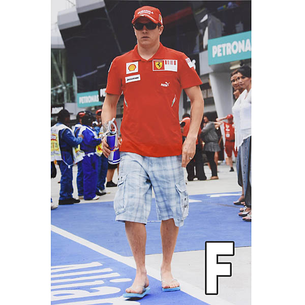 Scuderia Ferrari 2008 Original Press Photo Kimi Raikkonen 8 types