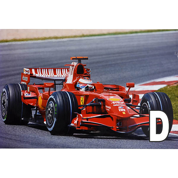 Scuderia Ferrari 2008 Original Press Photo Kimi Raikkonen (Driving)7 types