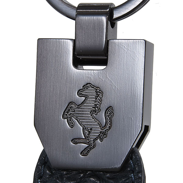 Ferrari Genuine Alligator Leather Key Ring