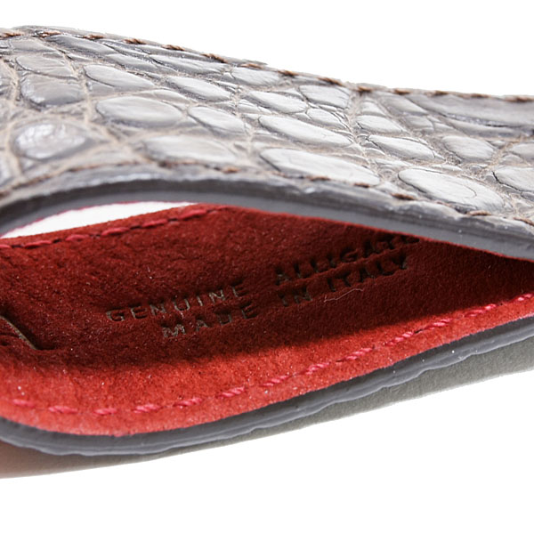 Ferrari Genuine Alligator Leather Key Ring