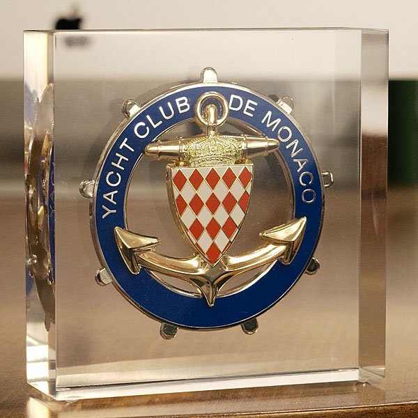 Yacht Club de Monaco Official Emblem Plexiglas Object