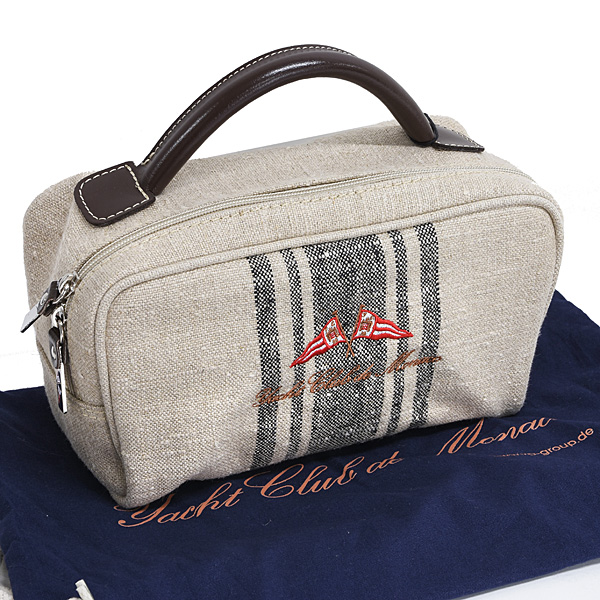 Yacht Club de Monaco Official Canvas travel Pouch(Gray)