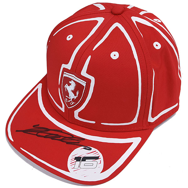 Scuderia Ferrari 2023 Las Vegas GP Baseball Cap-Signed by Charles Leclerc-