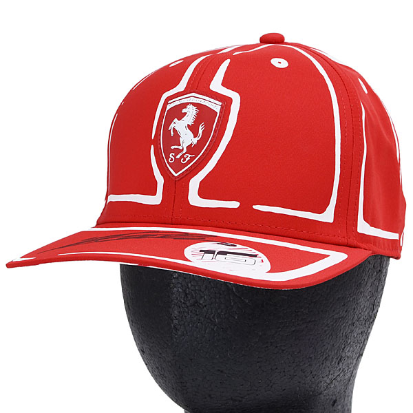 Scuderia Ferrari 2023 Las Vegas GP Baseball Cap-Signed by Charles Leclerc-