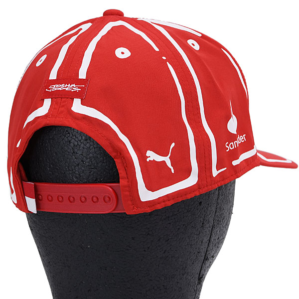 Scuderia Ferrari 2023 Las Vegas GP Baseball Cap-Signed by Charles Leclerc-