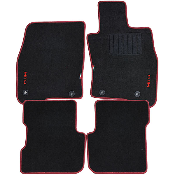 Alfa Romeo MiTo Floor Mats (bourdeax Piping /RHD)