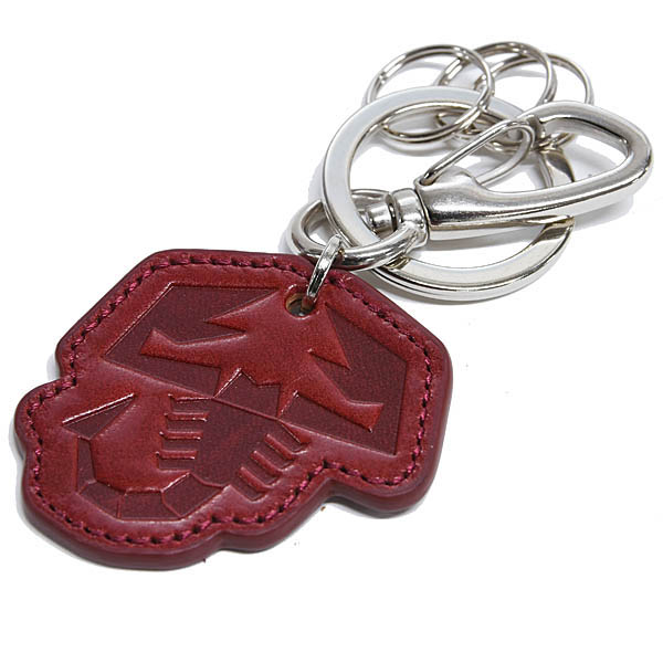 ABARTH Genuine Leather Scorpione Keyring