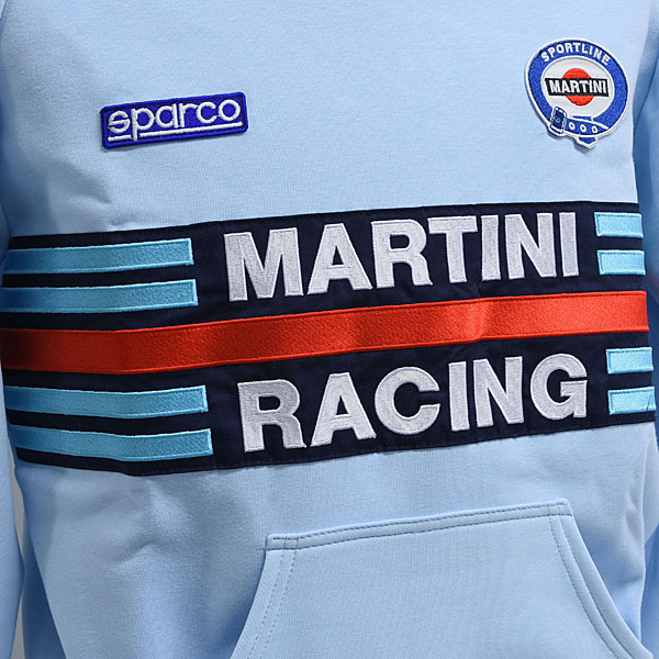 MARTINI RACING Official Hooded Felpa(Light blue) by Sparco