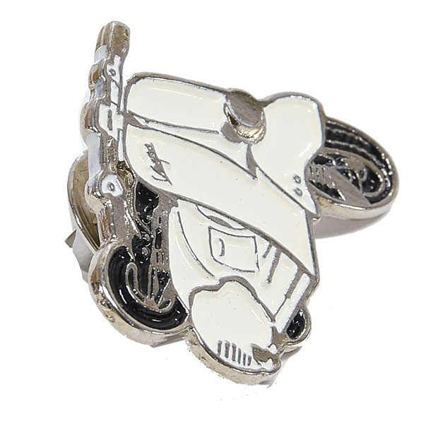 Vespa pin badge (white)