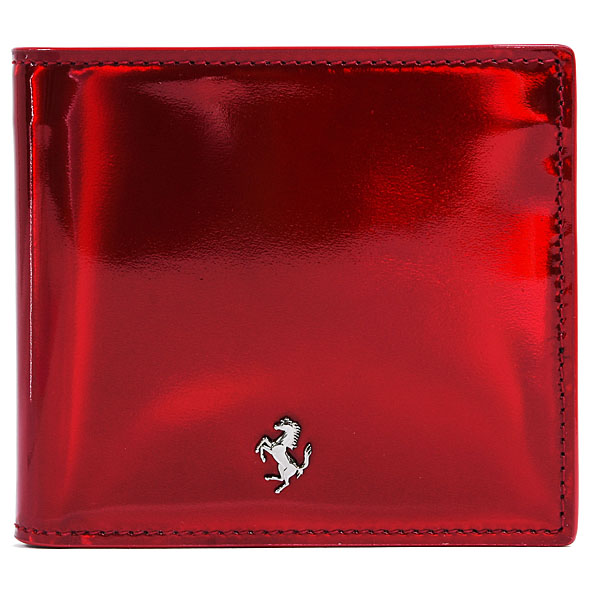 Ferrari Genuine Hypersonic Red Patent Wallet