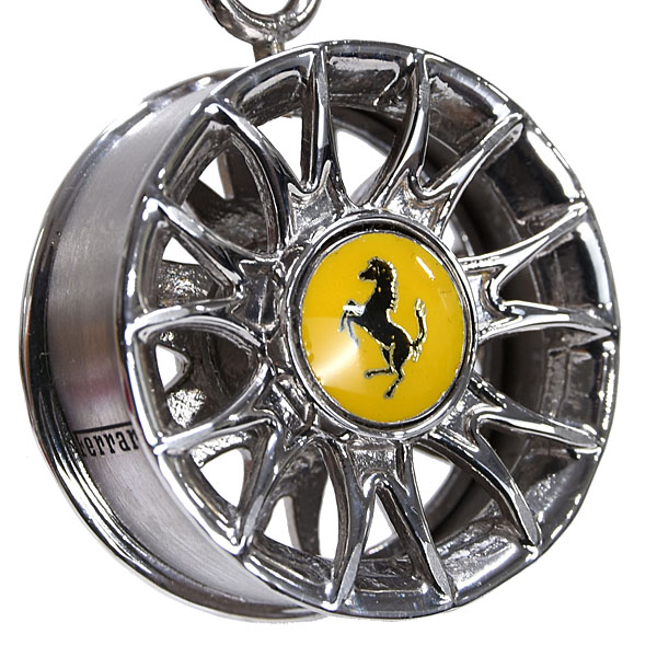 Ferrari Genuine Wheel Shaped Silver Key Ring