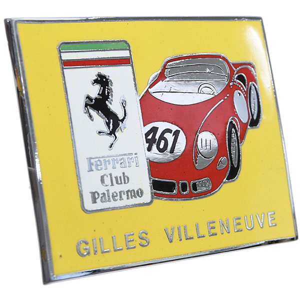 Ferrari Club Palermo Gilles Villeneuve Grill Badge