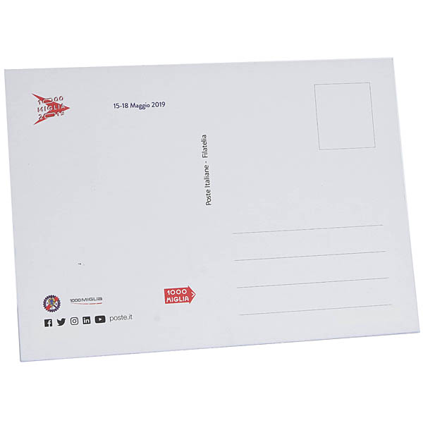 1000MIGLIA 2019 Commemorative Postcard by Poste Italiane