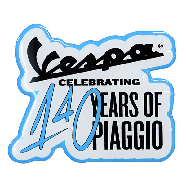 Vespa Official Sticker-140 YEARS-