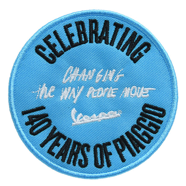 Vespa Official WD Patch (Round)-140 YEARS-