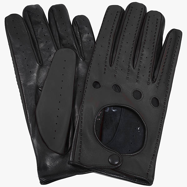 Ferrari Lambs Skin Driving Gloves (Black)