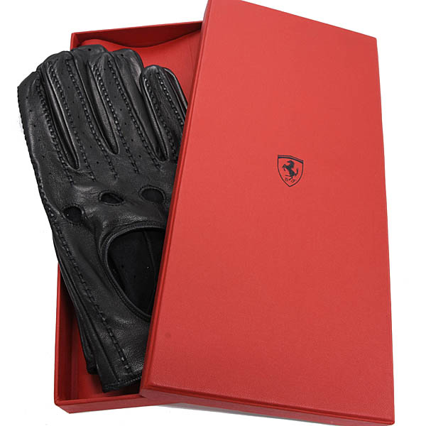 Ferrari Lambs Skin Driving Gloves (Black)