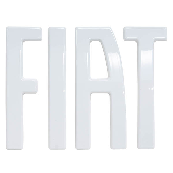 FIAT Official Rear Logo Emblem (WHITE)