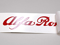 Alfa Romeo Logo & Emblem Sticker (Transparent Base/200mm)