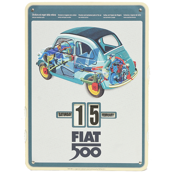 FIAT Nuova 500 Mechanical Calender 