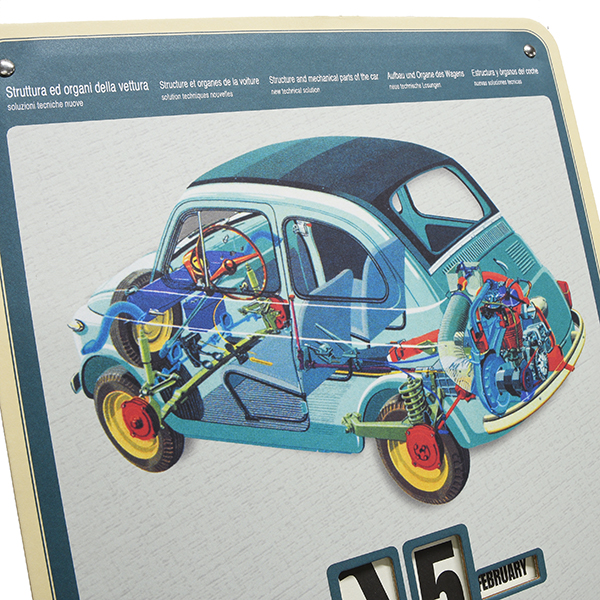 FIAT Nuova 500 Mechanical Calender 