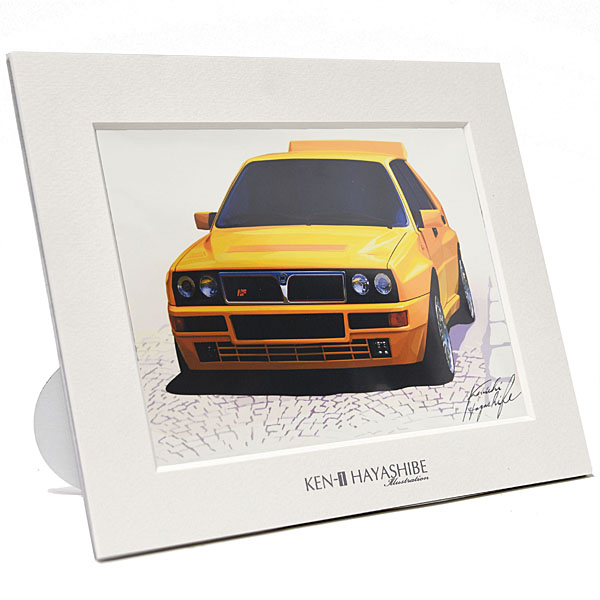 LANCIA Delta Integrale Evo1(yellow)Illustration by Kenichi Hayashibe