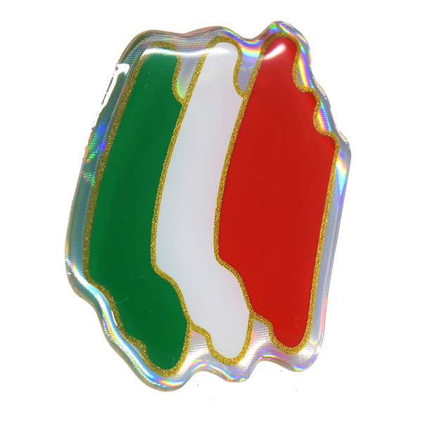 Italian Flag 3D Sticker(Brush B)