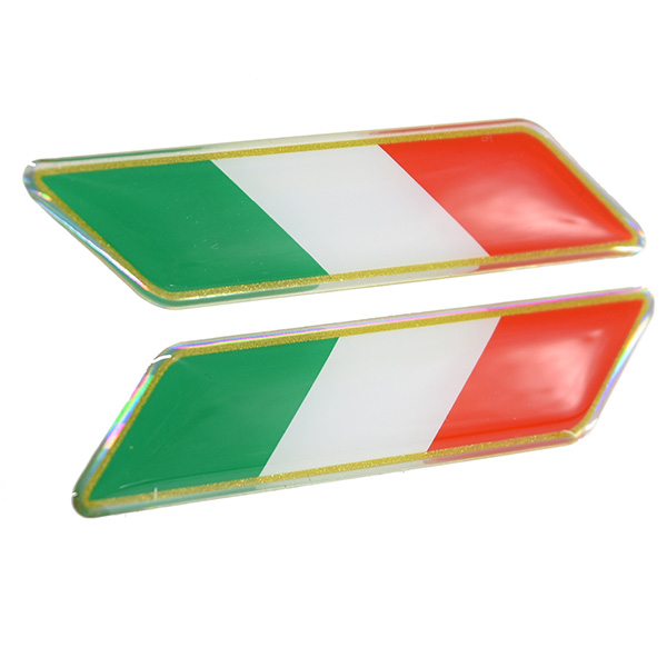 Italian Flag 3D Sticker Set(Tricolore/Small.)