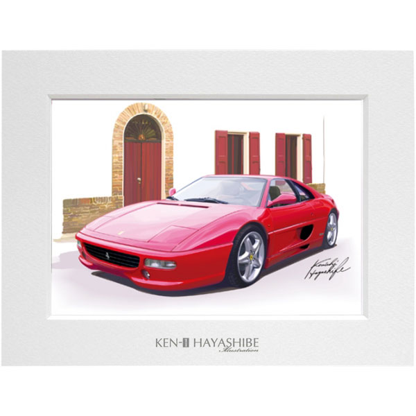 Ferrari F355 berlinetta Irrustration by Kenichi Hayashibe