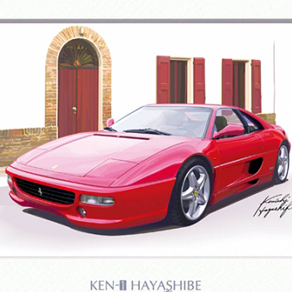 Ferrari F355 berlinetta Irrustration by Kenichi Hayashibe